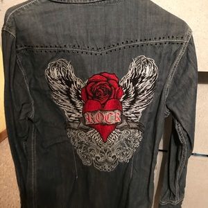 Rock&Roll denim western shirt